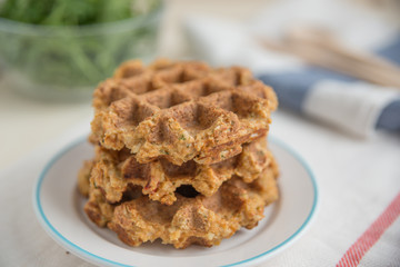 Herzhafte Waffeln