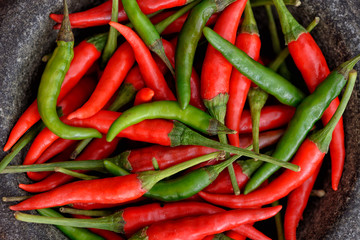 red chili peppers as background