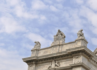 Fototapeta na wymiar View of Victoria Memorial hall in Kolkata, India