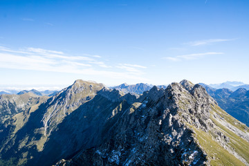Obraz premium Mountain view from Nebelhorn / Bavaria