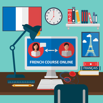 Learning French Online. Online Training Courses. French Language