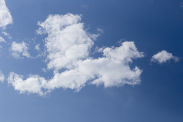 White Clouds  and blue Sky