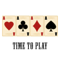 Four aces in the old style