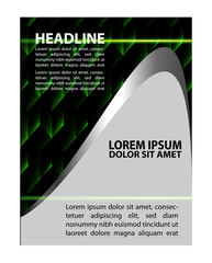 green Abstract Background flyer
