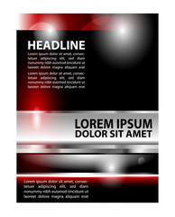 Stylish presentation of business poster, flyer layout template
