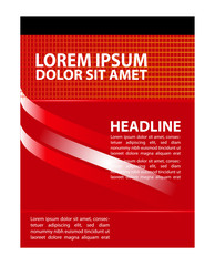 Magazine, flyer, brochure and cover layout design template, vector Illustration
