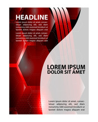 Fototapeta premium Presentation of flyer design content background. editable vector illustration 