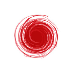 Twisted Spiral Abstract illustration of red in the background