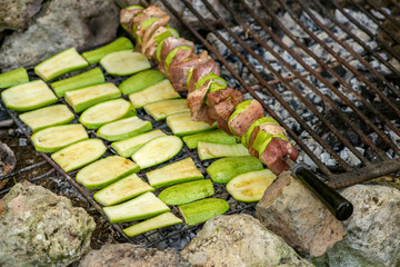 Grilled zucchini