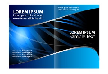 Vector brochure, flyer, magazine cover & poster template. Two ( 2 ) Pages.
