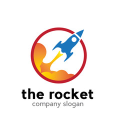 Vector sign rocket