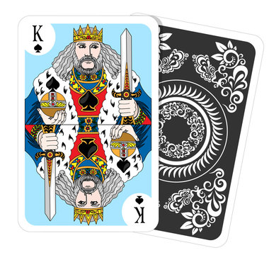 King of spades - playing card