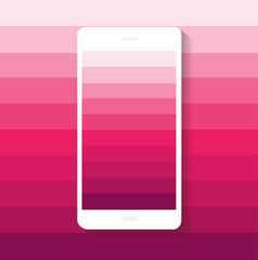 smartphone icon material design pink