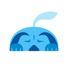 sleeping dog front silhouette template