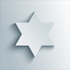 Star of David. Magen David, vector religious symbol.