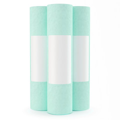 Water filter mock up isolated on white background