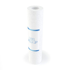 Water filter mock up isolated on white background