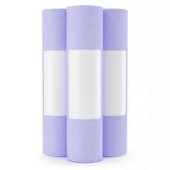 Water filter mock up isolated on white background