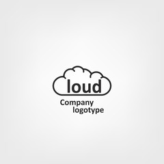 Cloud. Logo Icon Design Template Elements. Concept For Your Logo. Vector Illustration.