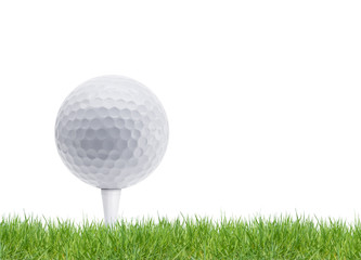 Golfball auf Green