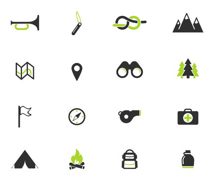 Boy scout simply icons