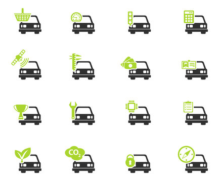 Car service simply icons