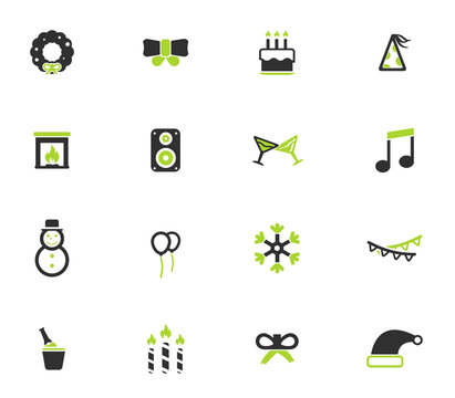 New year simply icons