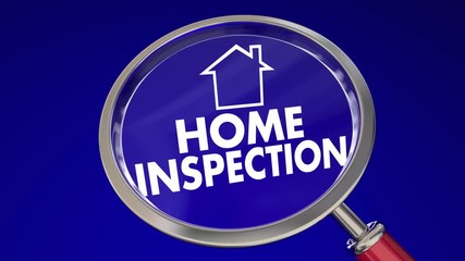 Home Inspection Magnifying Glass House Safety Check 3d Animation