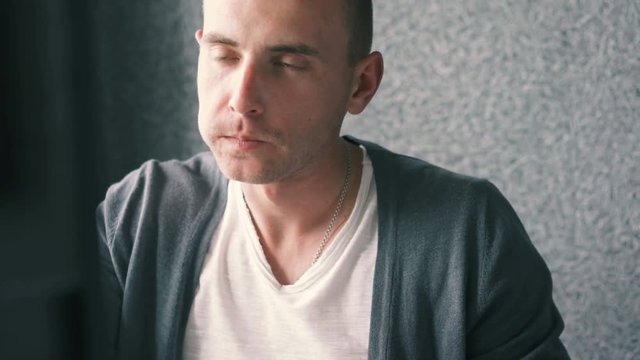 Potrait of young freelancer 