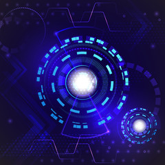 Abstract hi speed internet technology background. Digital technology innovation concept. Vector illustration.