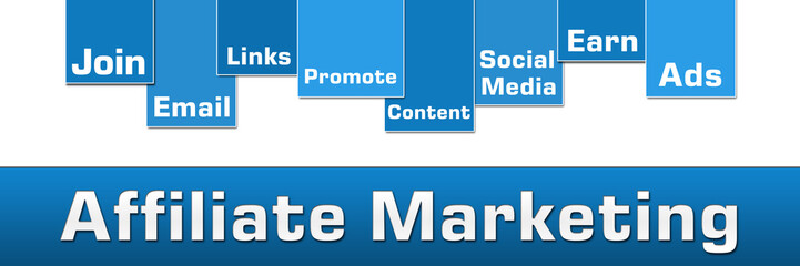 Affiliate Marketing Blue Stripes On Top 