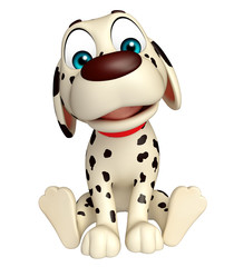 Dog funny cartoon character