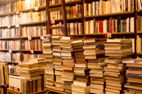 used books in second-hand bookshop