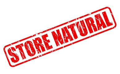 STORE NATURAL red stamp text