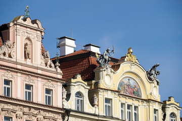 Fototapeta premium Ministry of Local Development Art Nouveau building located in Prague