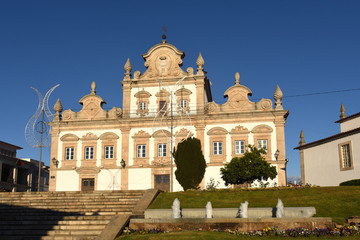 Obraz premium Facade of the Town Hall of Mirandela, Tras os Montes, Portugal