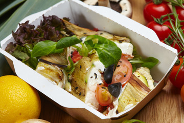 natural healthy food vegetables, herbs, mushrooms, cheese