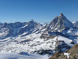 Fototapeta na wymiar Alps Summit Matterhorn, Switzerland