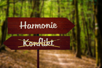 Schild 104 - Harmonie