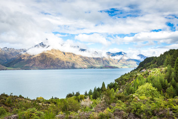 Fototapeta na wymiar Lake Wakatipu #1, Queenstown, New Zealand