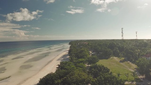 Philippine beach. Aerial view. Anda City.