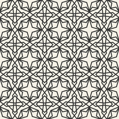 Abstract seamless geometric islamic wallpaper pattern