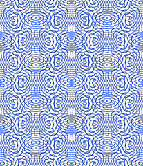 Bright illusory abstract geometric seamless pattern 