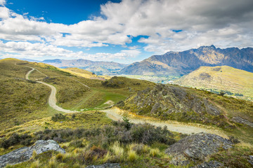 Walking track @ Queenstown Hills, New Zealand