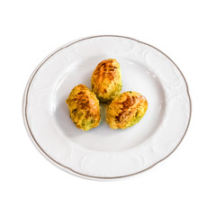 Traditional Turkish Pastry on a white plate