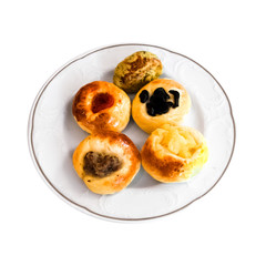 Traditional Turkish Pastry on a white plate