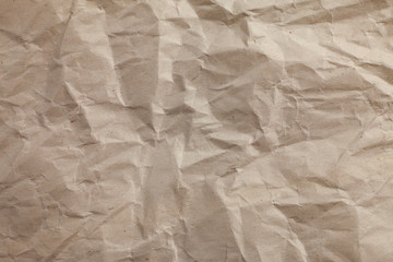 Old vintage crumpled paper texture for background.