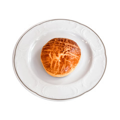 Traditional Turkish Pastry on a white plate
