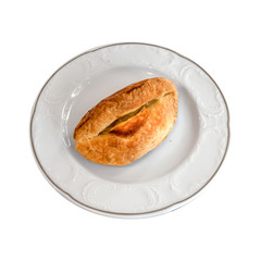 Traditional Turkish Pastry on a white plate