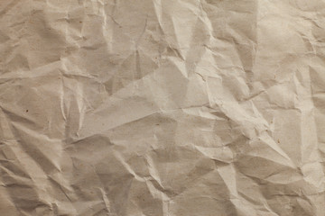 Old vintage crumpled paper texture for background.
